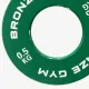 Диск калиброванный BRONZE GYM для пауэрлифтинга зеленый 0,5 кг